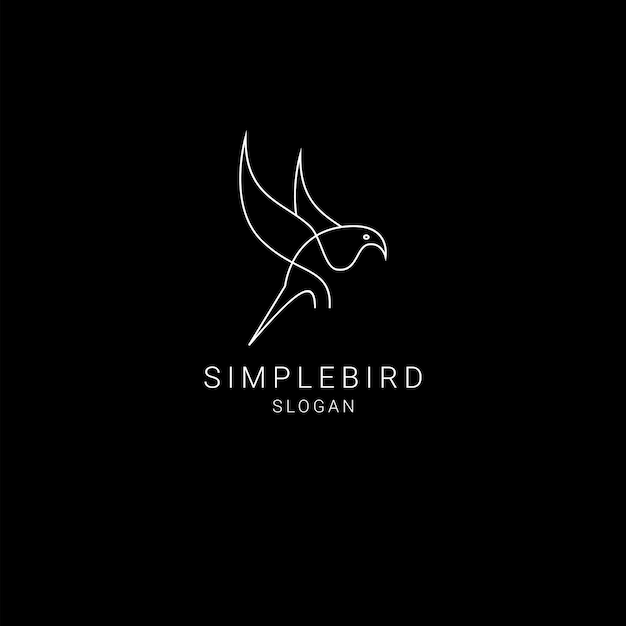 Bird logo design icon template