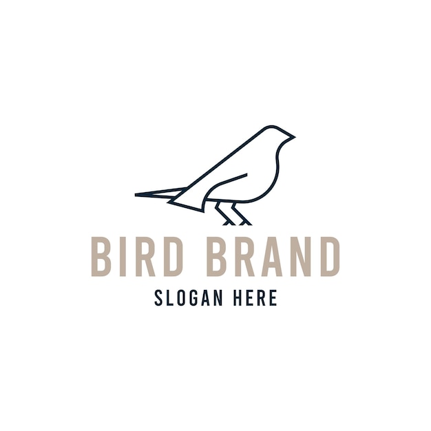 Vector bird logo design template vector