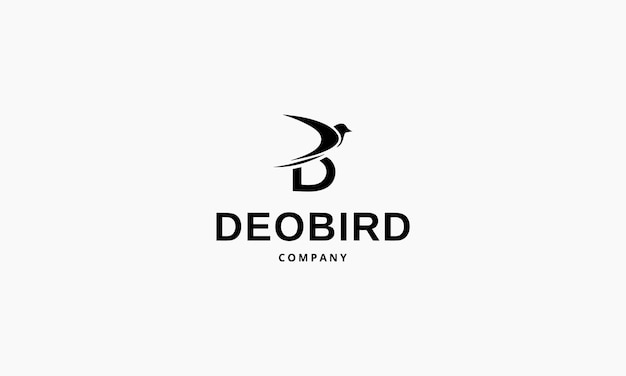 鳥のロゴのデザインテンプレート