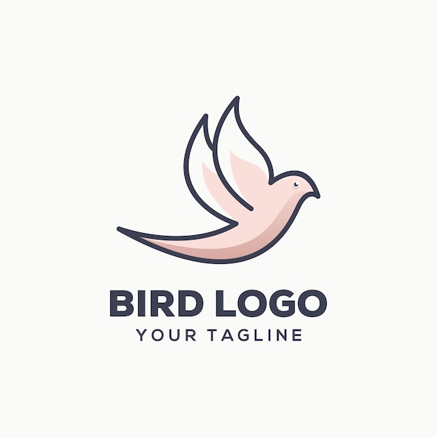 Vector bird logo design