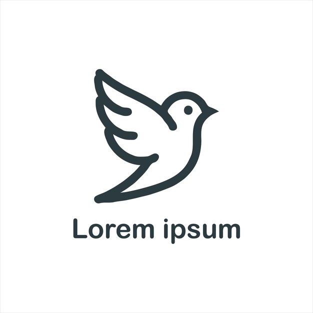 Vector a bird logo design