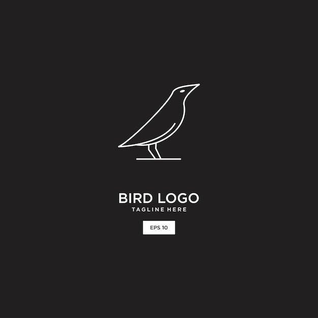 Bird logo icon design template vector illustration