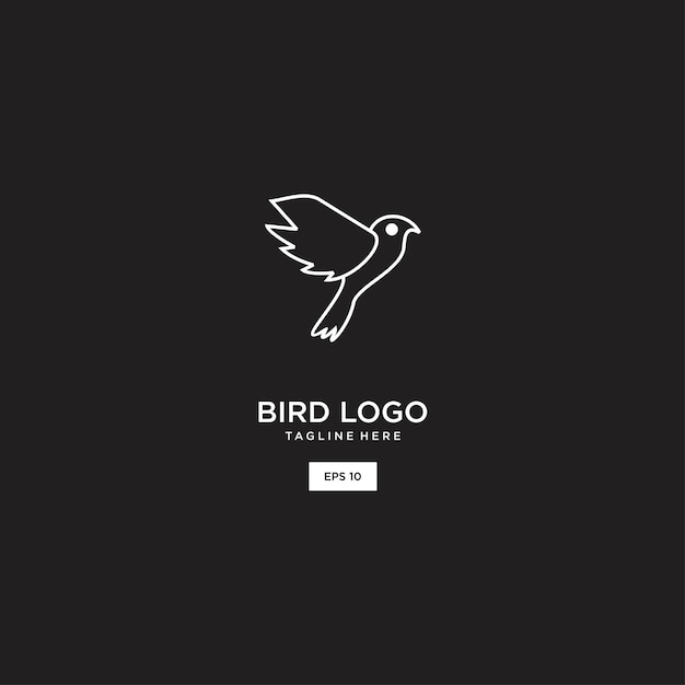 Bird logo icon design template vector illustration