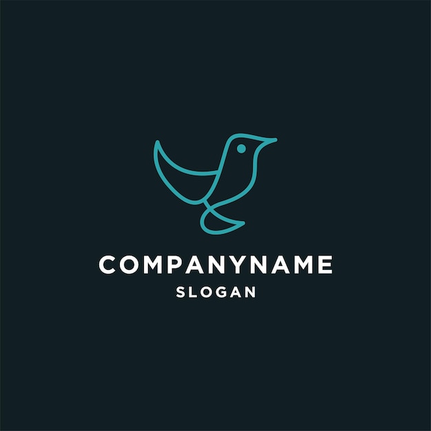 Bird logo icon design template