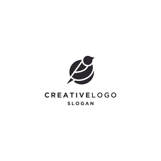 Bird logo icon design template