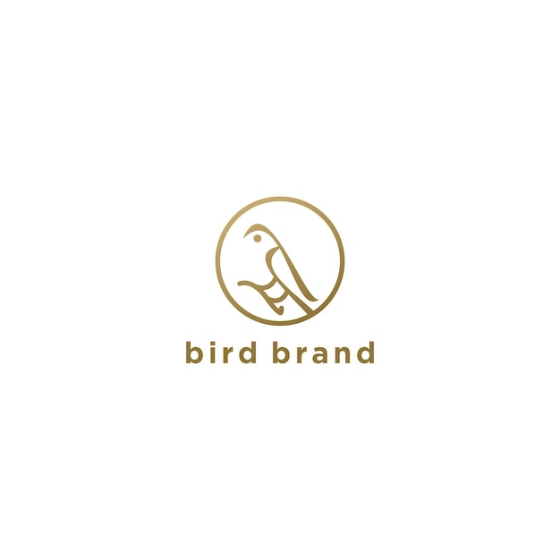 Bird logo icon design vector