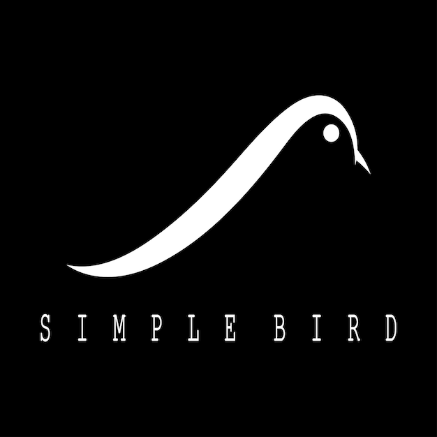 Bird logo icon vector illustration template design