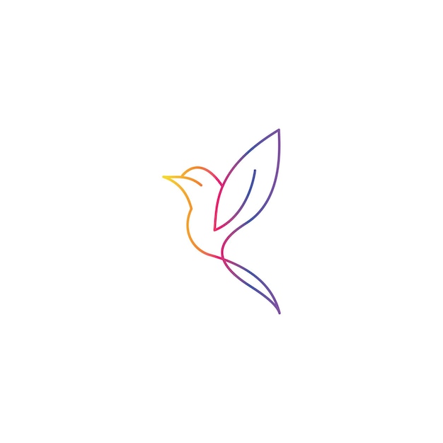 bird logo icon vector template