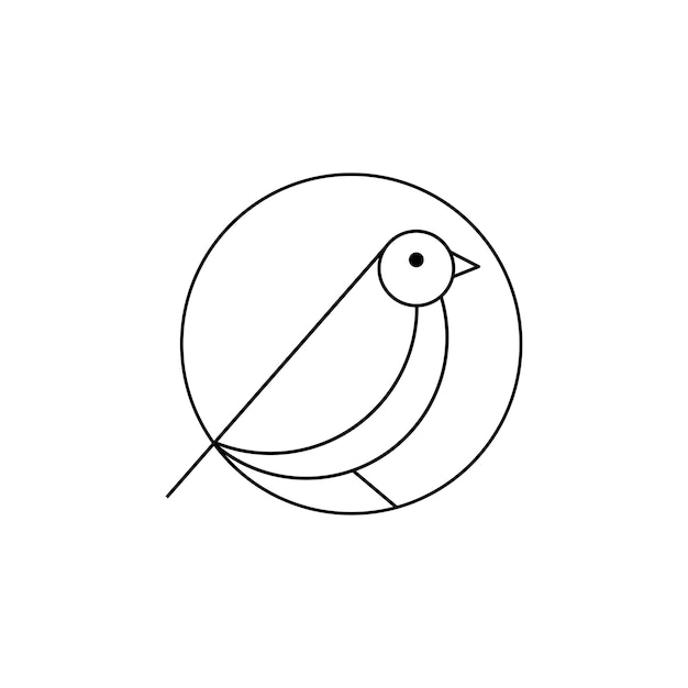 Векторный дизайн логотипа птицы
