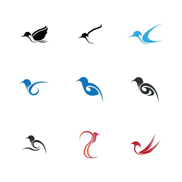 Птица логотип изображения иллюстрации дизайн