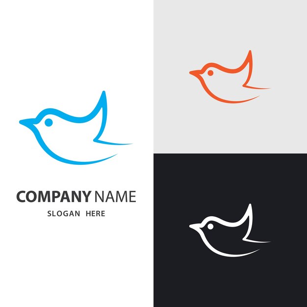 Vector bird logo images