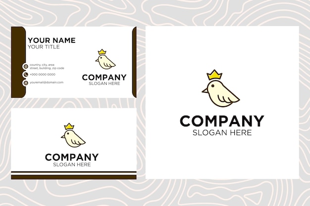 Bird logo suitable for company with business card template