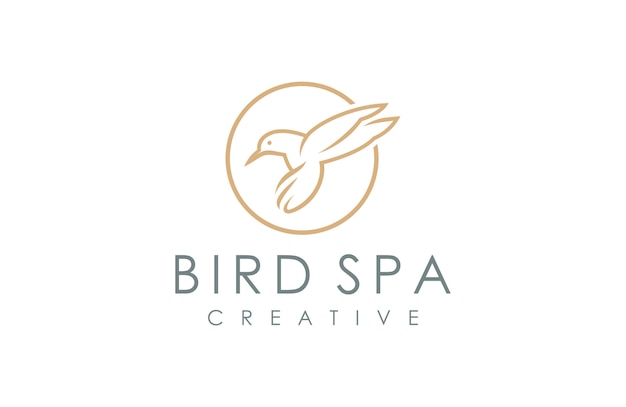 鳥のロゴのテンプレートSPA