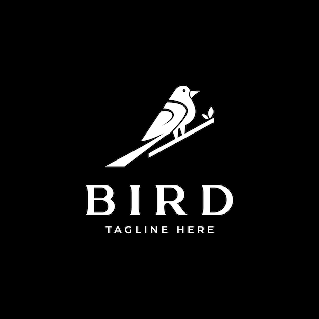 鳥のロゴのテンプレート