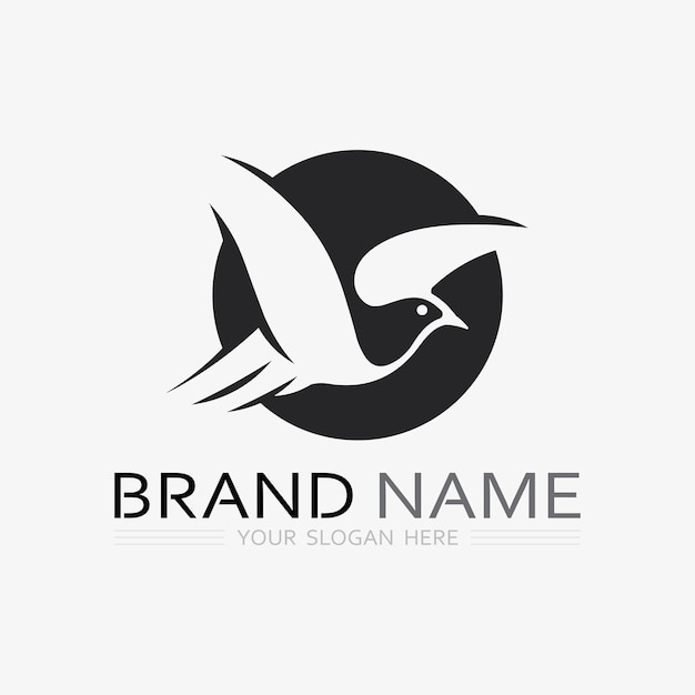 bird logo vector icon design template