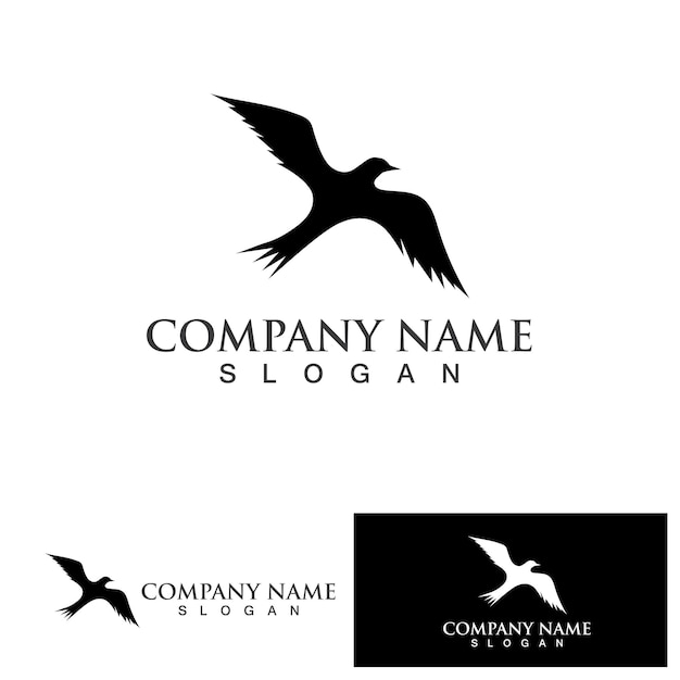 Bird logo vector icon design template