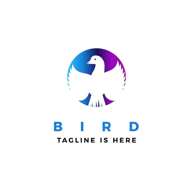 Bird logo vector icon illustration