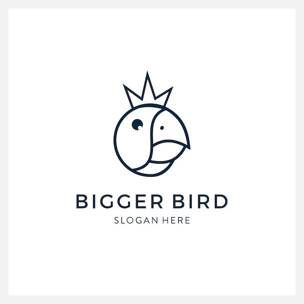 鳥のロゴ ベクトル ライン アート デザイン テンプレート ラグジュアリー モダンなミニマリストとフェミニンなビジネス