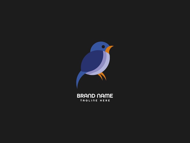 A bird logo with the word brand on it