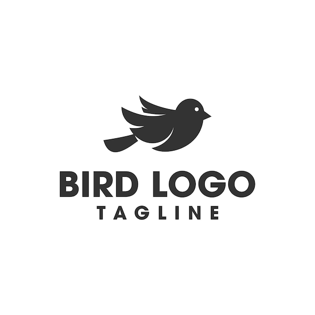 Vettore uccello logo
