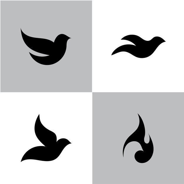 Vector bird logo