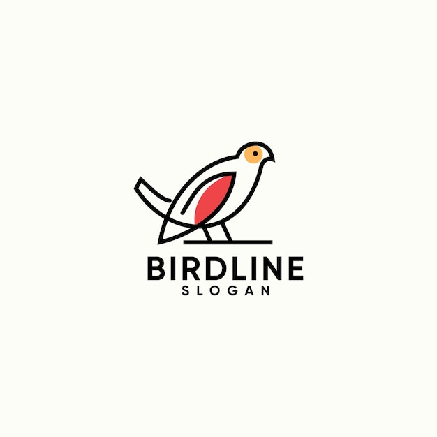 Птица минималистичный креативный простой логотип