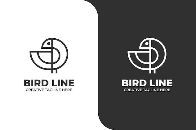 Логотип компании bird monoline