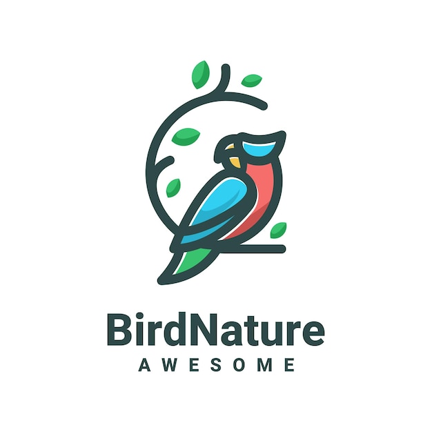 Vector bird nature logo