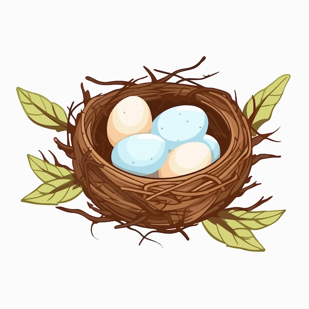 Птичье гнездо из палок