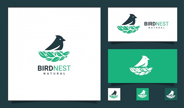 bird nest premium logo