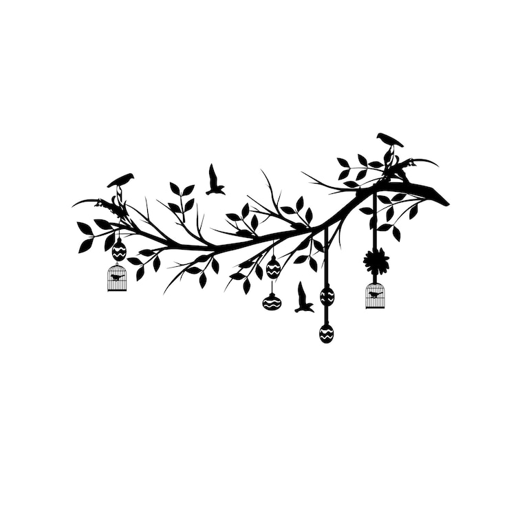 Vector bird silhouette illustration