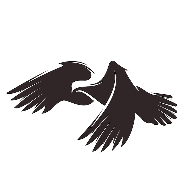 Vector bird silhouette logo