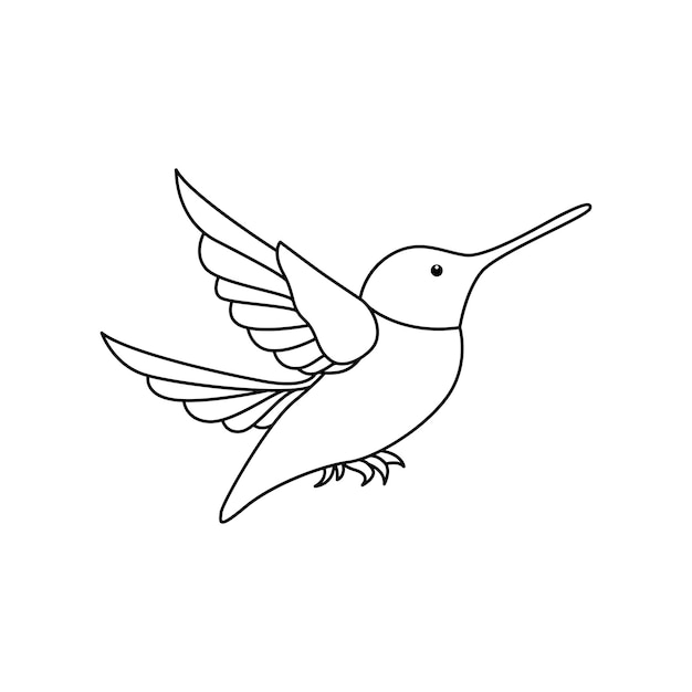 Bird single line line art vector design and line art vector drawings