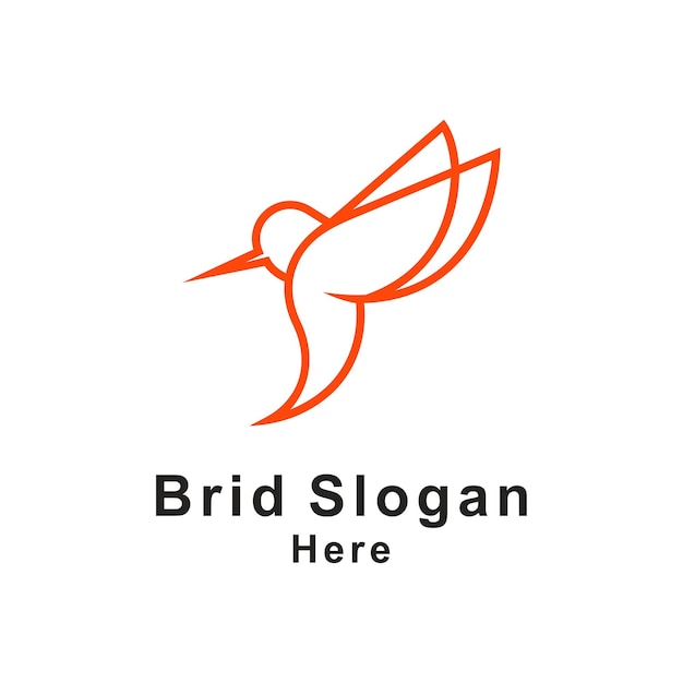 Vector bird slogan