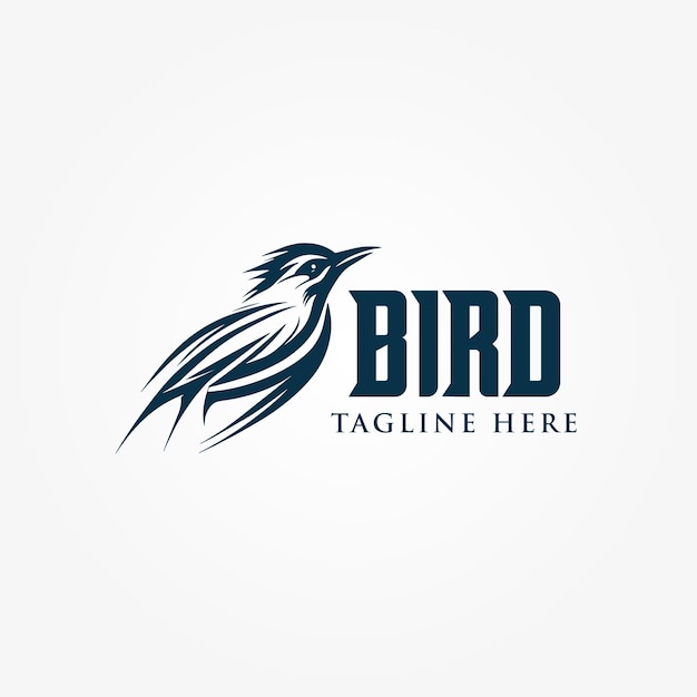 Bird sport minimal animal logo