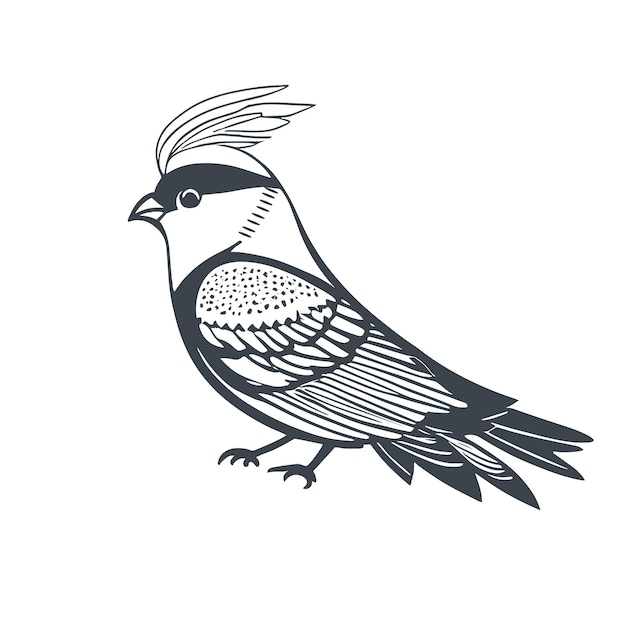 Птица символизирует иллюстрации арт-дизайна