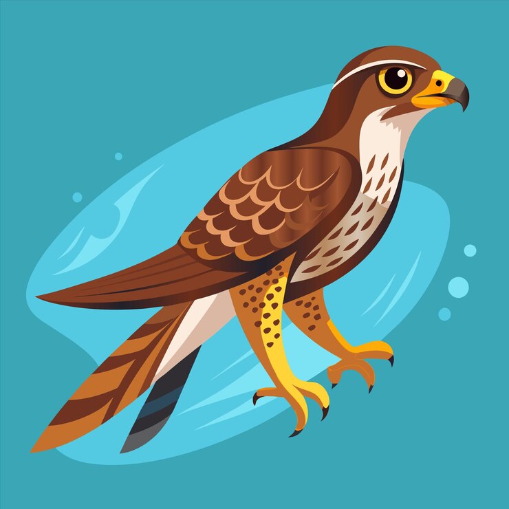 Vector a bird that is on a blue background