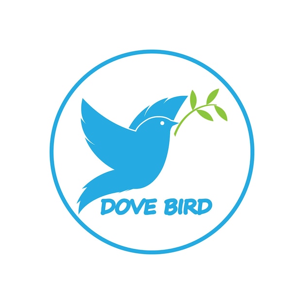 Bird wing Dove icon Template vector illustration