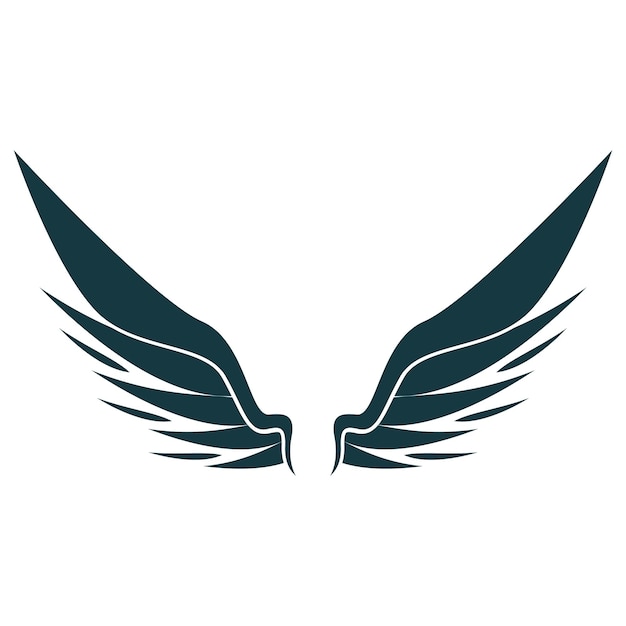 鳥の羽のイラストロゴ