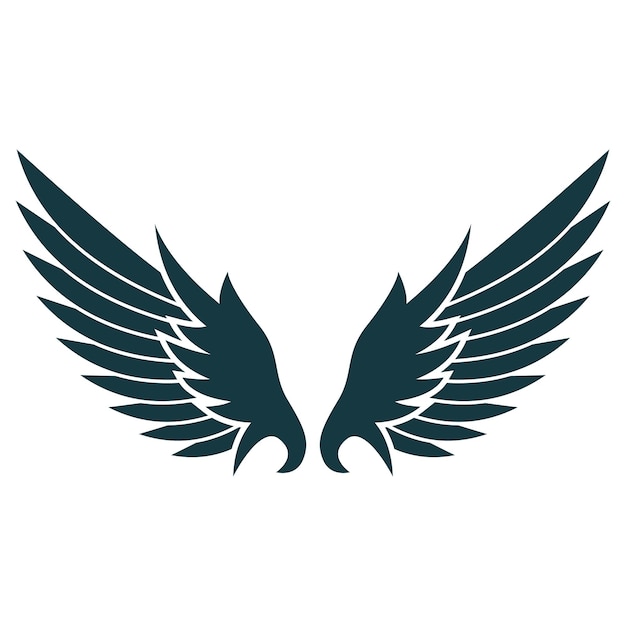 Bird wings illustration logo