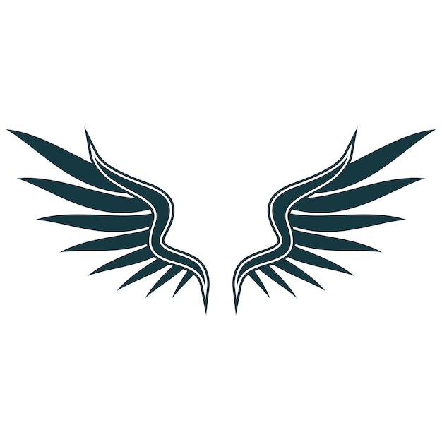 Bird wings illustration logo