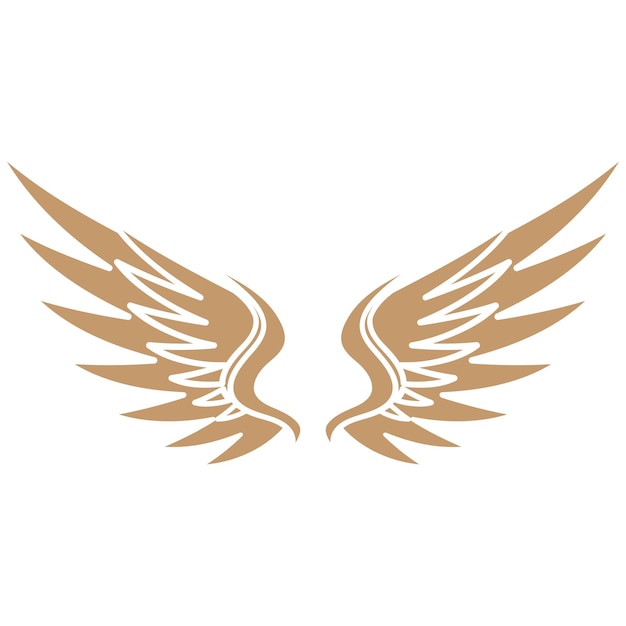 Bird wings illustration logo