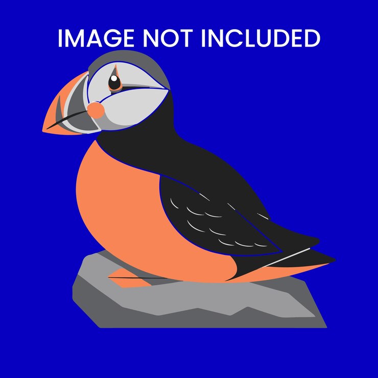 Vector a bird with a black head that says quot a picture of a bird quot