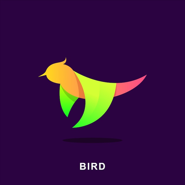 BIRD WITH MODERN COLOR DESIGN