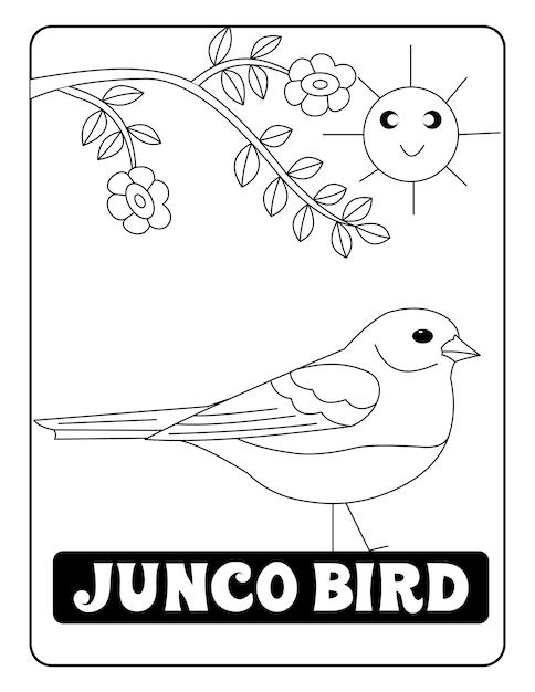 Bird with name coloring pages print ready