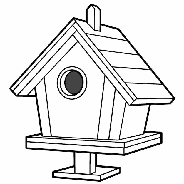 birdhouse on a white background