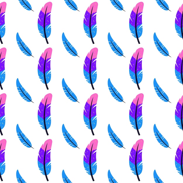 Vector birds feathers pattern feathers seamless pattern birds feathersfeathers pattern