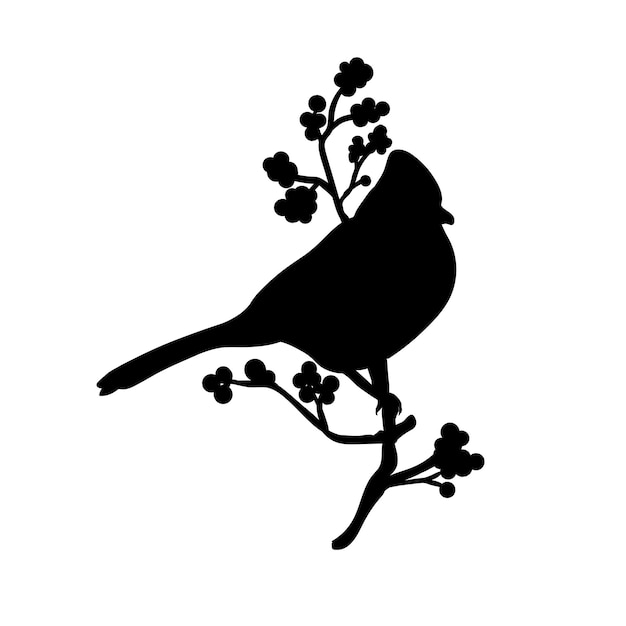 Birds on Tree Branch Bundle Silhouette svg design