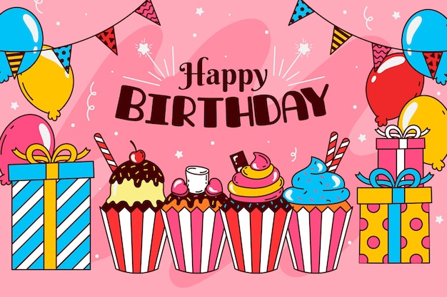 Vector birthday background design