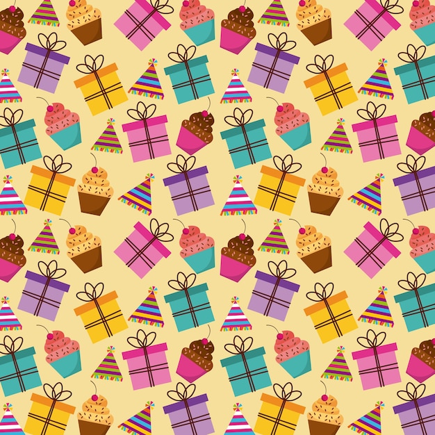 Vector birthday background design